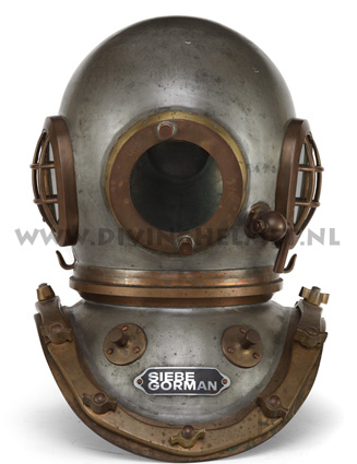 CASQUE DE PLONGÉE ancien U.S Navy Mark V en métal massif 18 pouces
